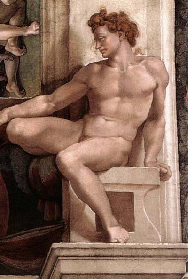 Ignudo, Michelangelo Buonarroti